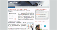 Desktop Screenshot of fondssparen.biz